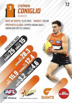 2024 Select AFL Footy Stars #72 Stephen Coniglio Back